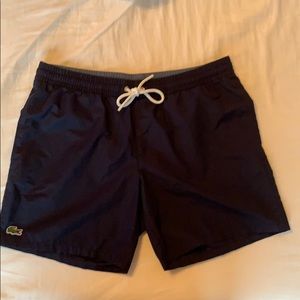 Lacoste Swim Trunks. Navy blue